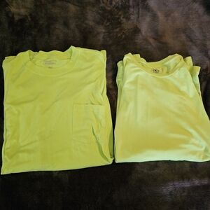 DICKIES Yellow Work Long Sleeve T-Shirts 2XL